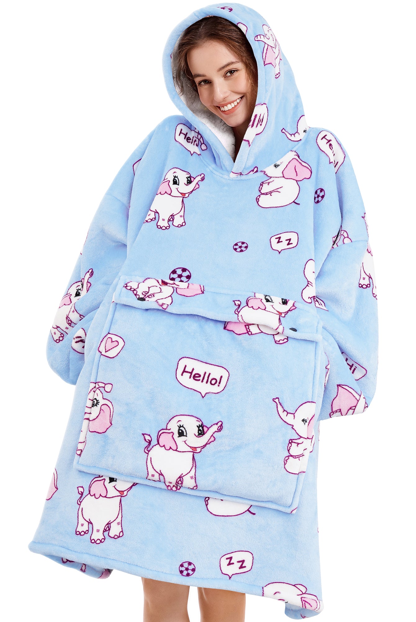 Elephant Blanket Hoodie - NARECTE