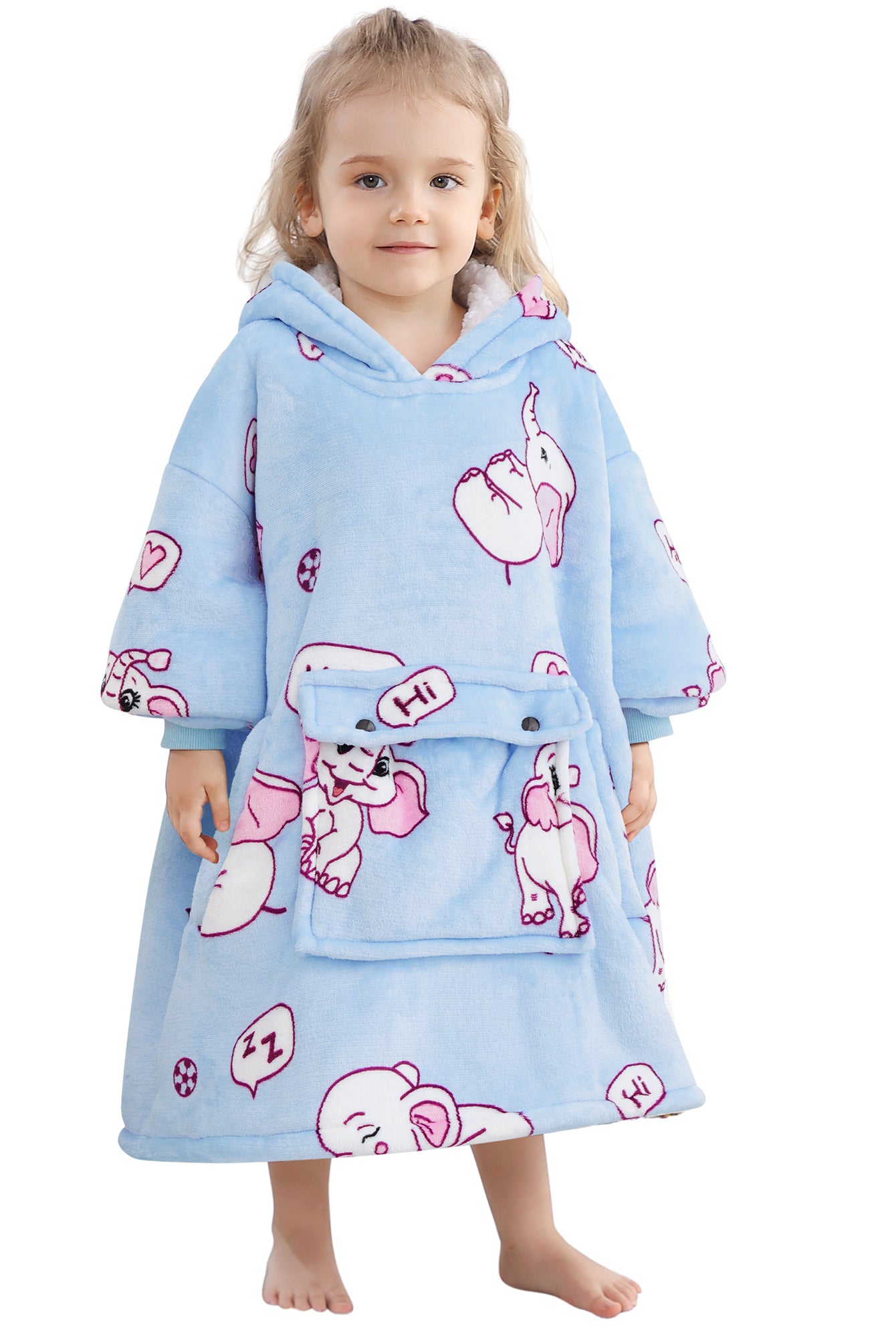Elephant Blanket Hoodie Kids - NARECTE