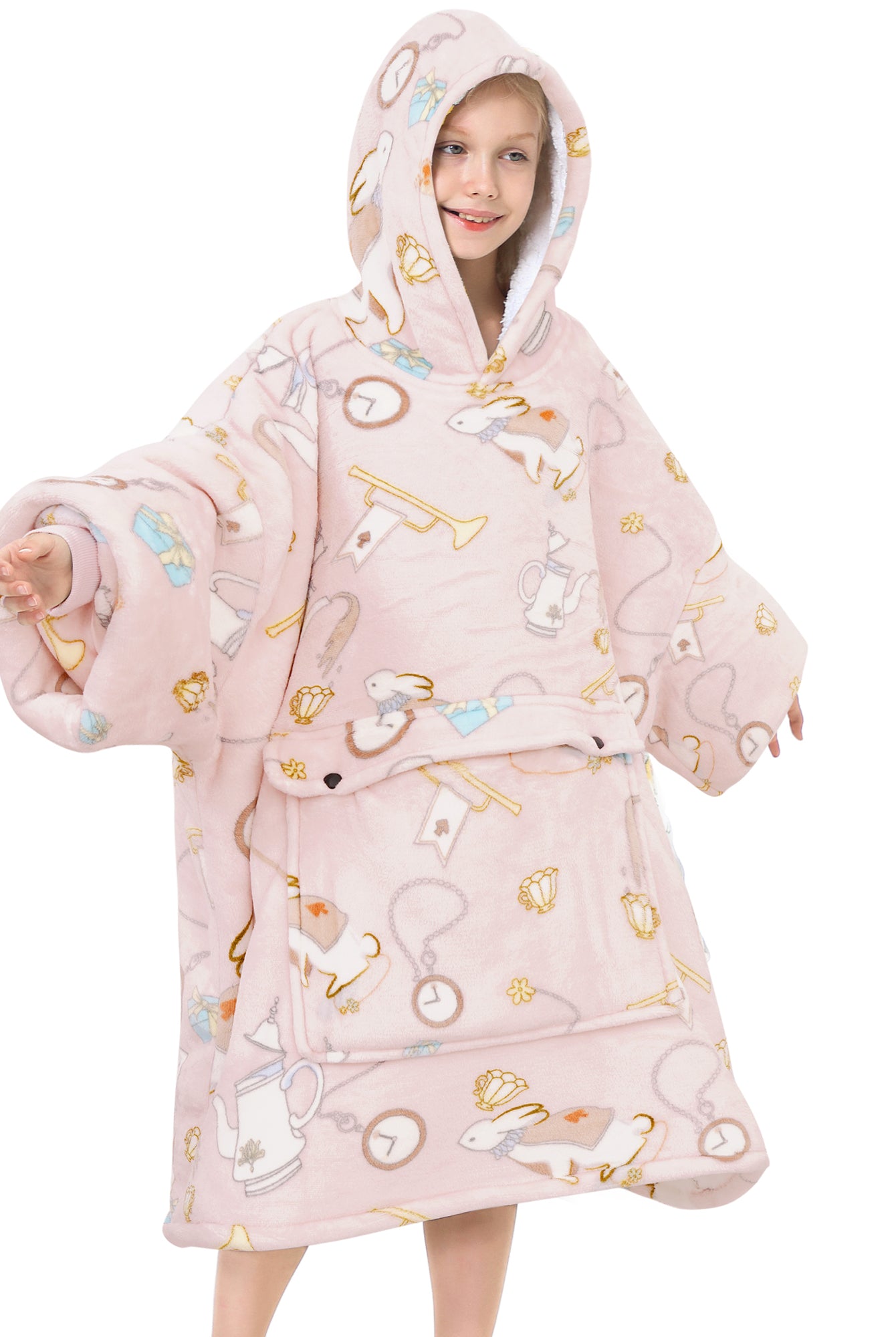 Rabbit Year Exclusive Blanket Hoodie Teen - NARECTE