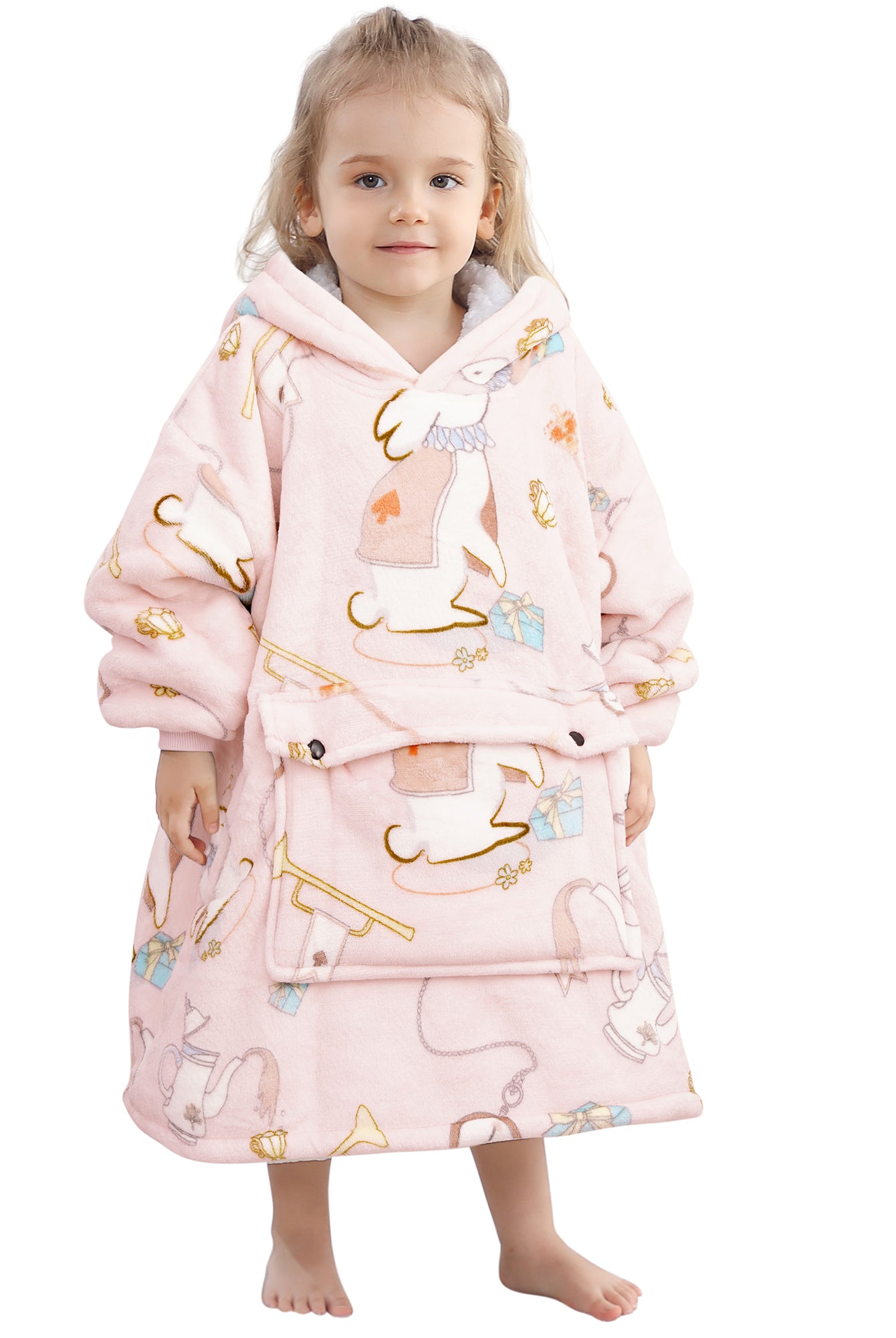 Rabbit Year Exclusive Blanket Hoodie Kids - NARECTE
